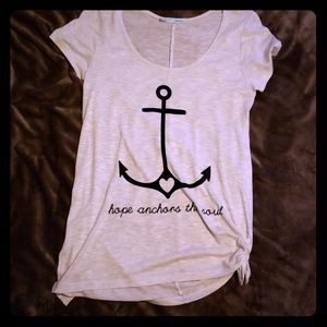 Maurices White Anchor Top - M